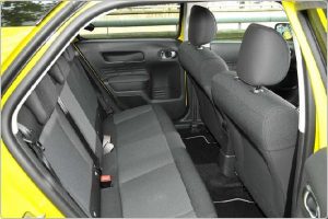 the back seat Citroen C4 cactus